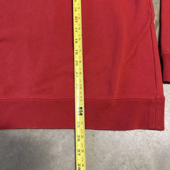 Vintage DKNY Jeans Spell out Crewneck Womens L Red Long Sleeve Stitched Sweater - Picture 8 of 10